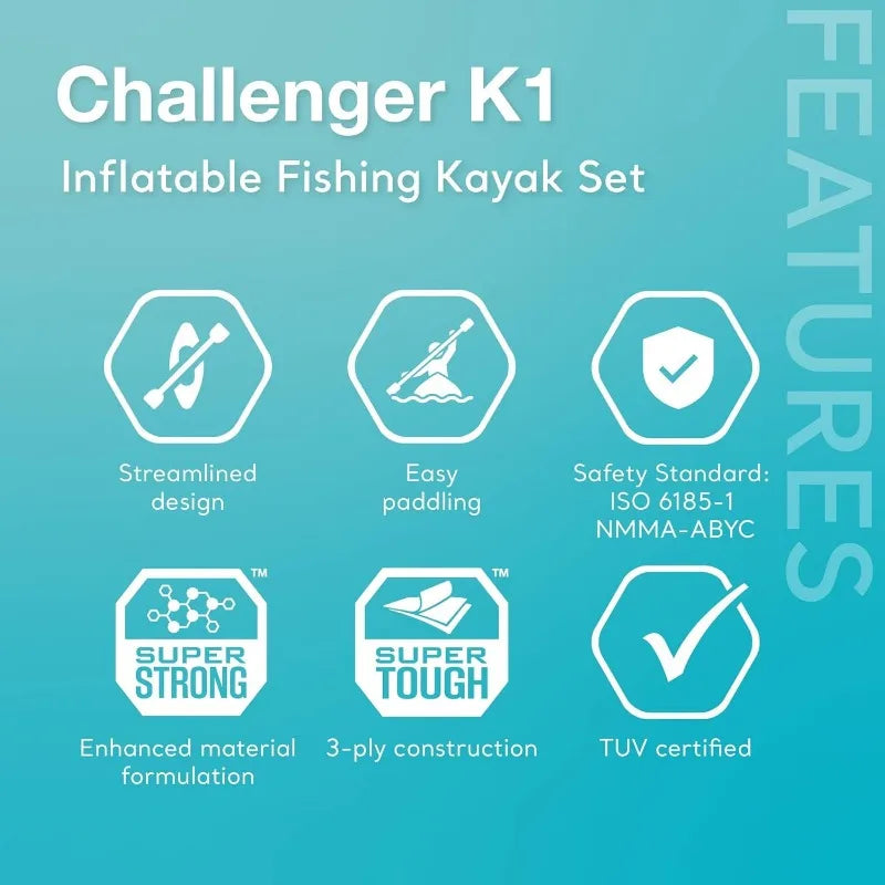 Intex Challenger Inflatable Kayak with Paddles and High-Output Pump