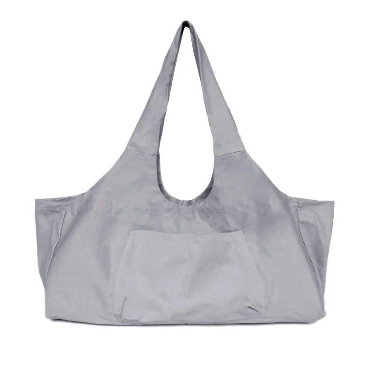 Multi Color Canvas Oversized Yoga Mat Bag Tote with Side Pocket