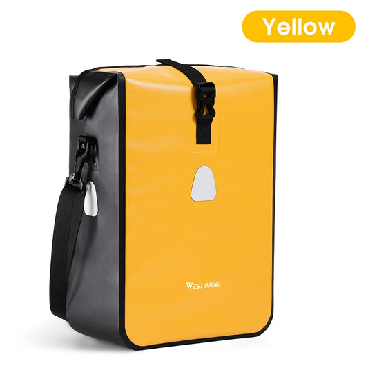 West Biking Reflective Rear Seat Trunk Bag Waterproof Large Capacity Panniers
