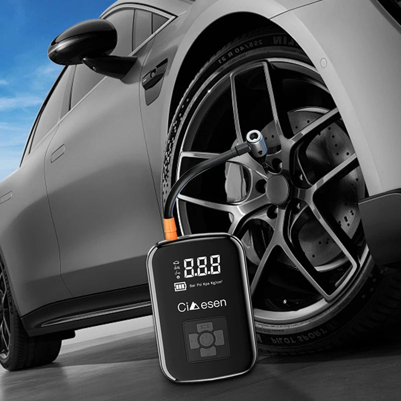 Portable 150 PSI Car Wireless Tire Inflator For Cars Bikes Motorcycles