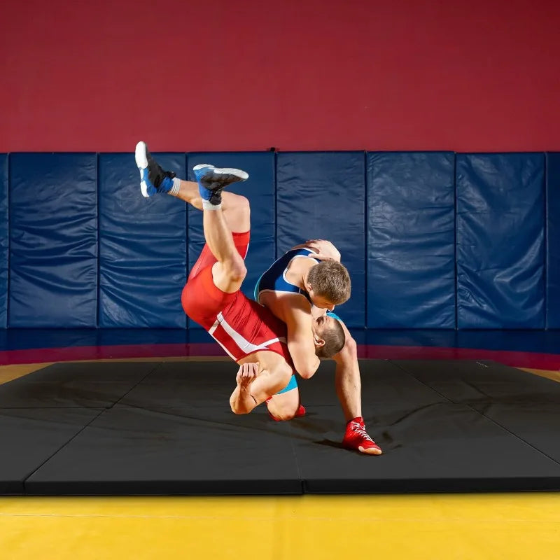 BalanceFrom Folding Gymnastics Mat 4x10 Feet Non Slip Home Gym Equipment