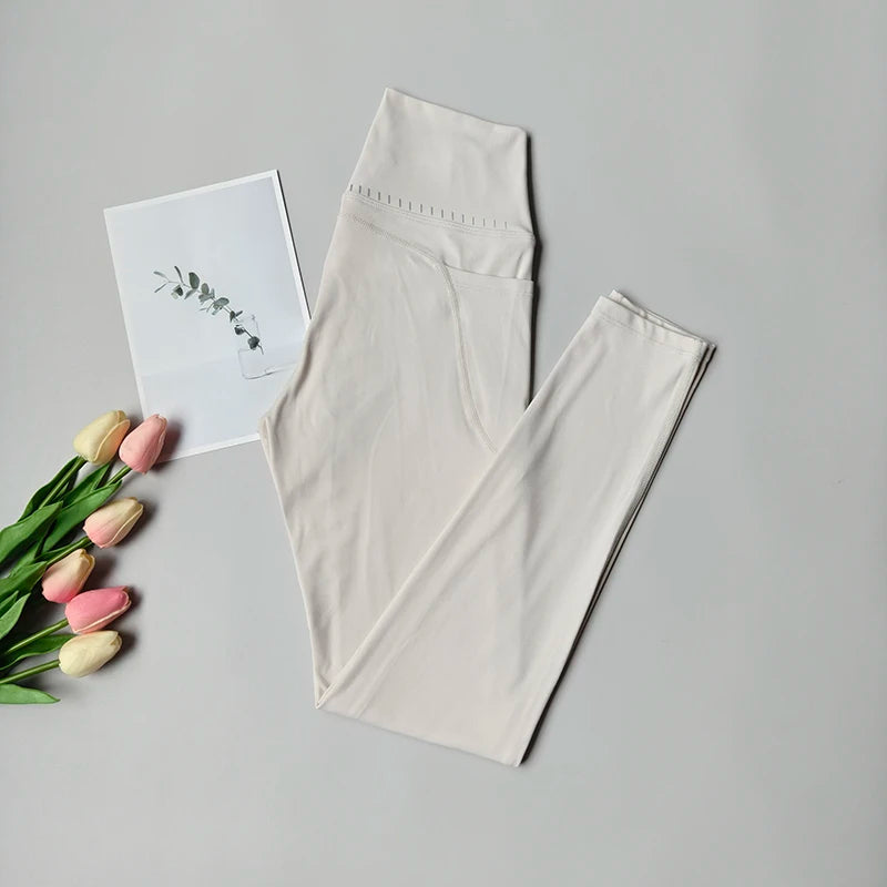 High Waist Push Up Fitness Leggings Women Yoga Pants Nude