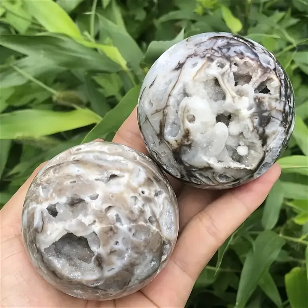 Rare Calcite Crystal Cave Ball Bohemian Home Office Decor