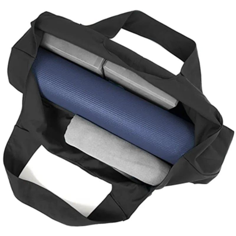 Multi Color Canvas Oversized Yoga Mat Bag Tote with Side Pocket