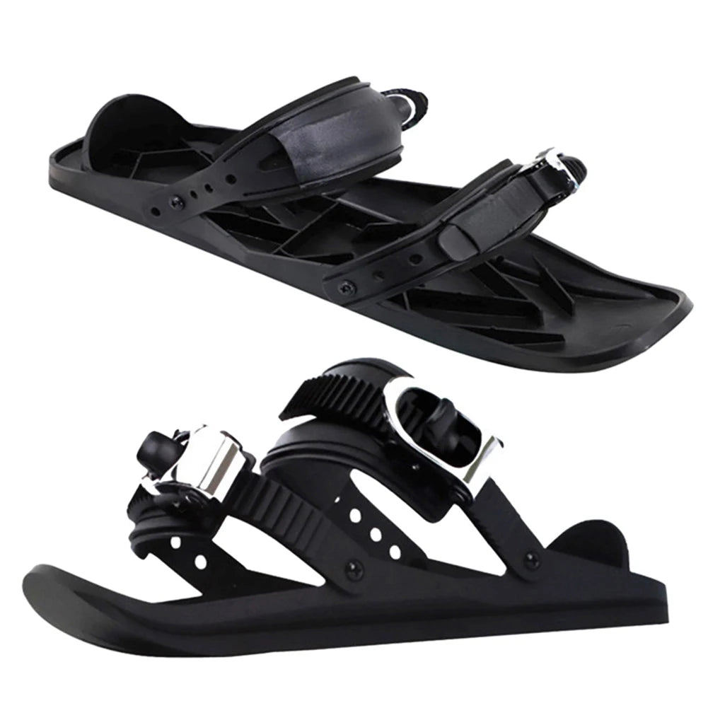 Mini Short Ski Skates Skiboards Adjustable Snowboard Boots