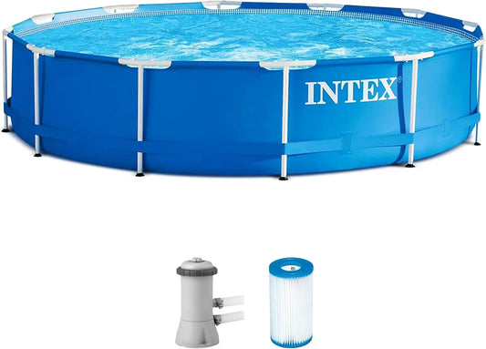 NoEnName Above Ground Swimming Pool Set 12ft x 30in with Filter Pump
