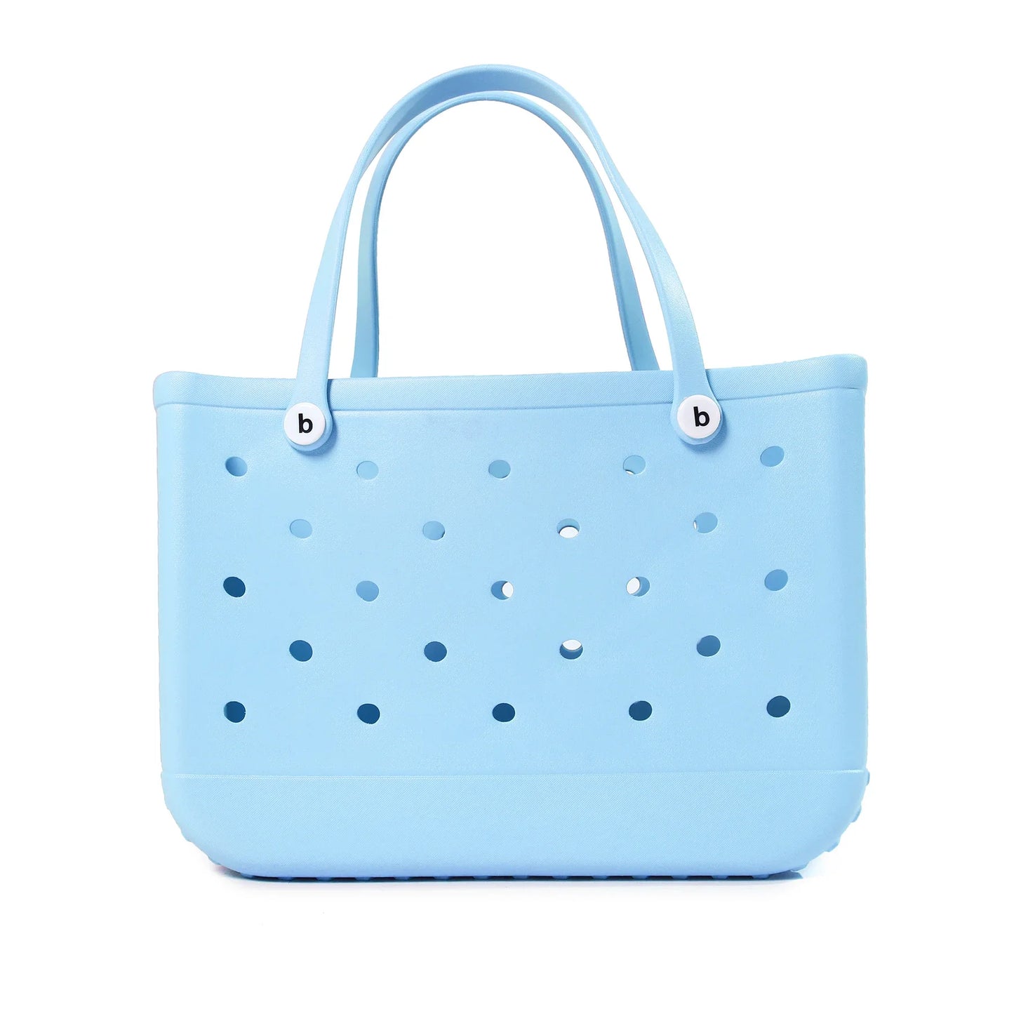 XL Waterproof Beach Bag for Women EVA Rubber Tote Storage Basket Travel Handbag