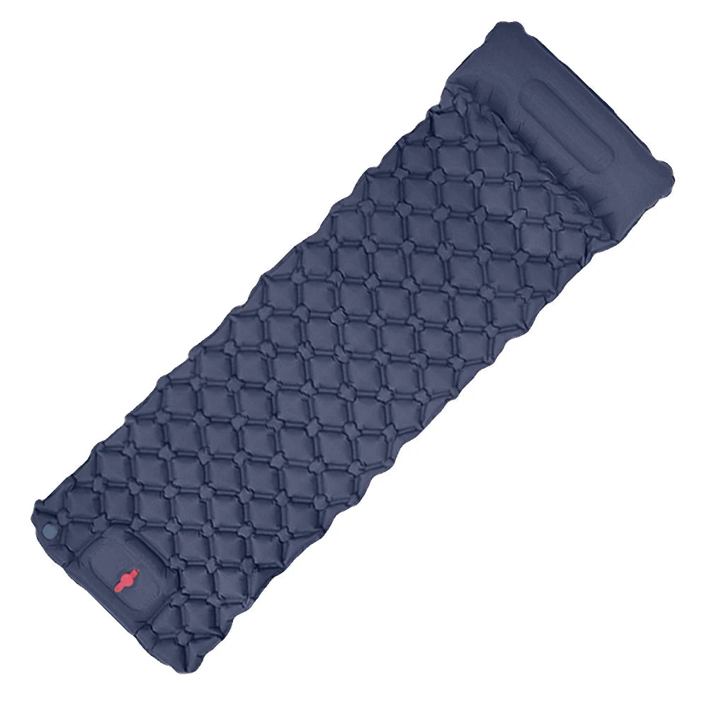 Ultralight Air Mattress Built-in Foot Press Pump Outdoor Camping Inflatable Mattress Travel Bed Air Mattress for Hiking Outdoor