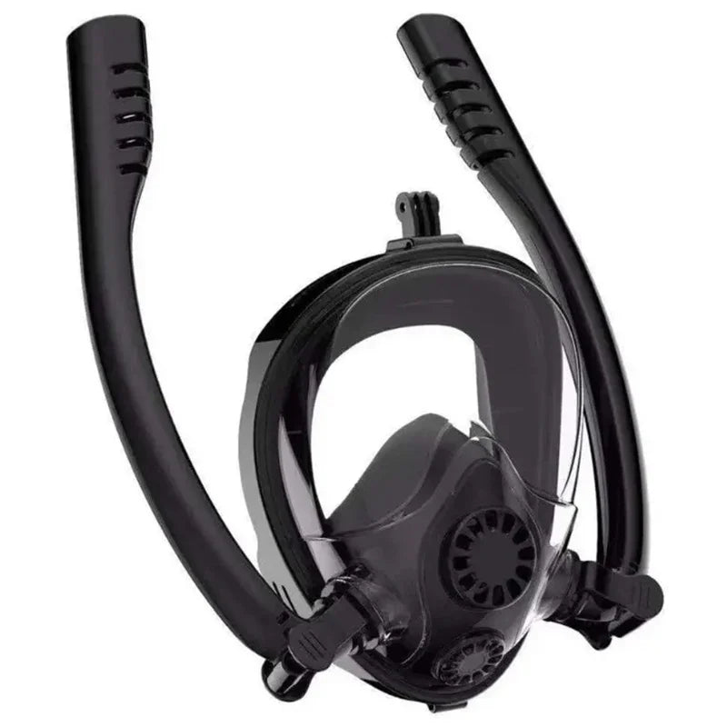 Professional Adults 180° Full Face Snorkel Mask Wide-Eye Panoramic Vision Advanced Anti-Fog Leak-Proof Underwater Adventures