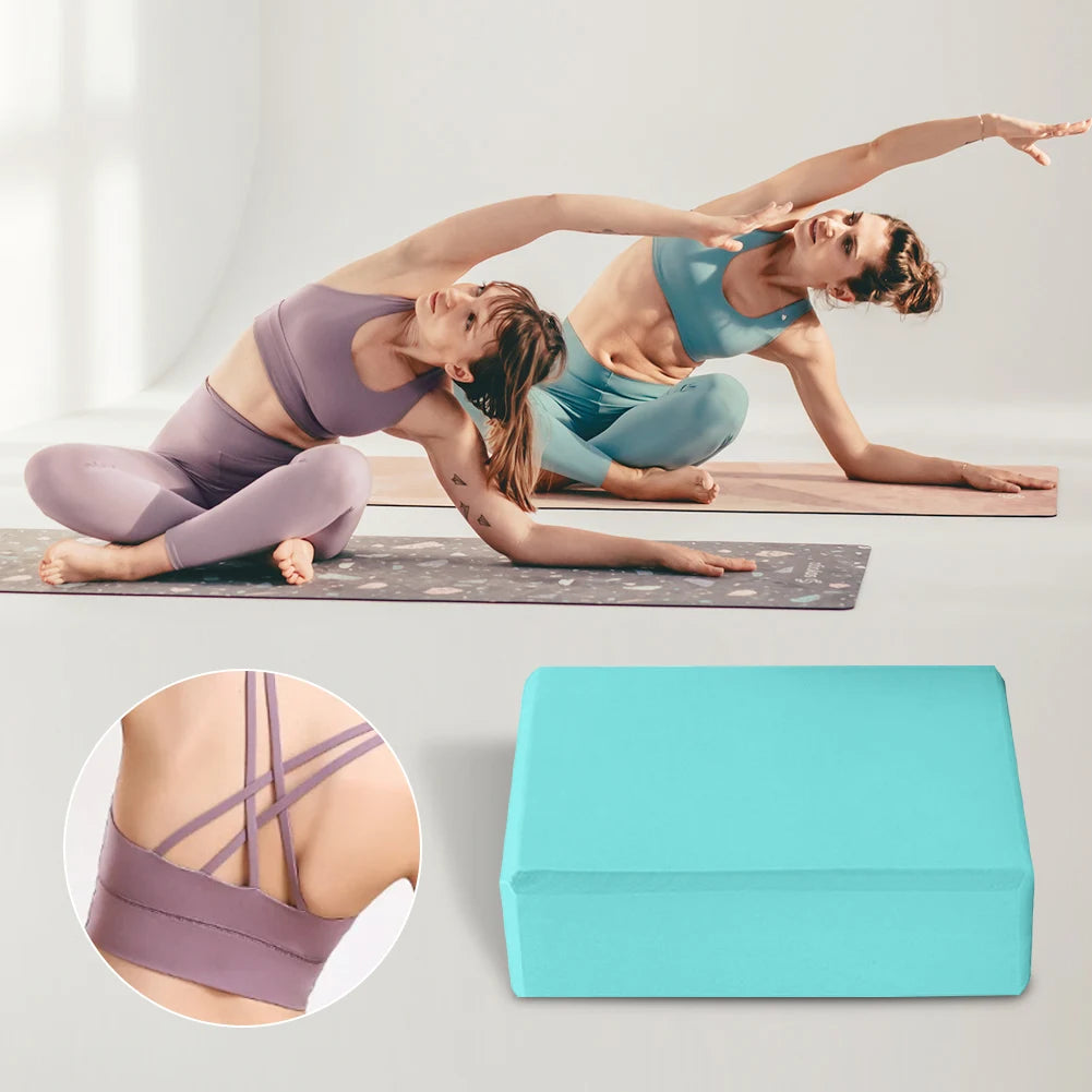 EVA Yoga Blocks Set for Gym Training Moisture Proof High Density Body Shaping