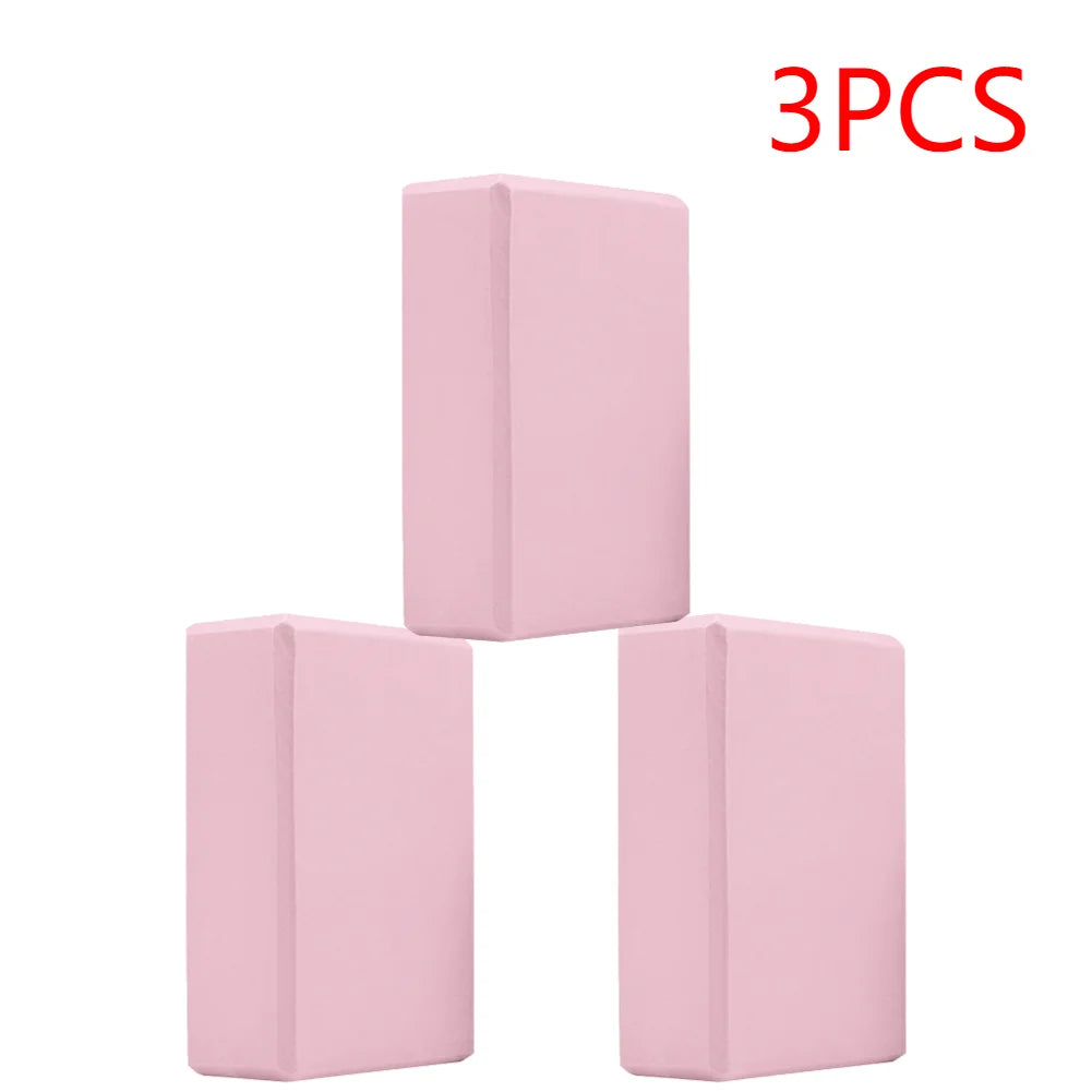 EVA Yoga Blocks Set for Gym Training Moisture Proof High Density Body Shaping