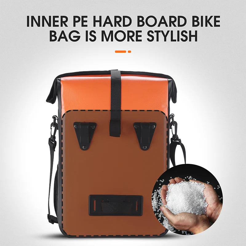 West Biking Reflective Rear Seat Trunk Bag Waterproof Large Capacity Panniers