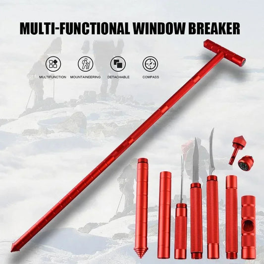 CEOI GWOK Multi Functional Compass Detachable Walking Stick Trekking Poles