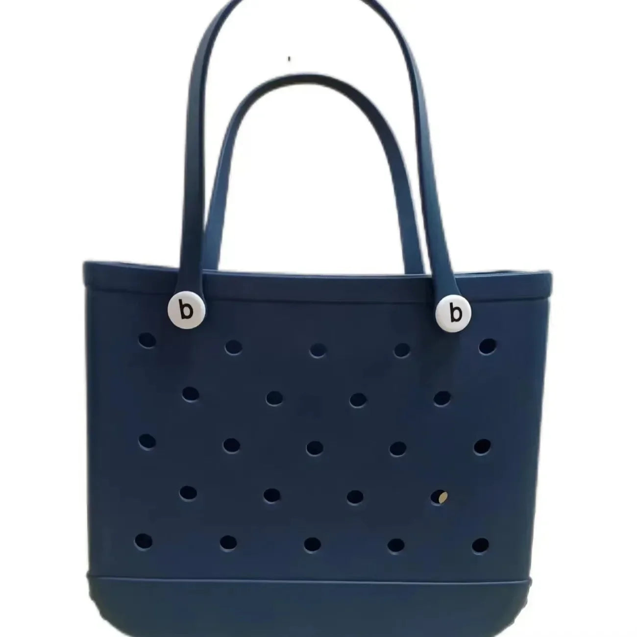 XL Waterproof Beach Bag for Women EVA Rubber Tote Storage Basket Travel Handbag