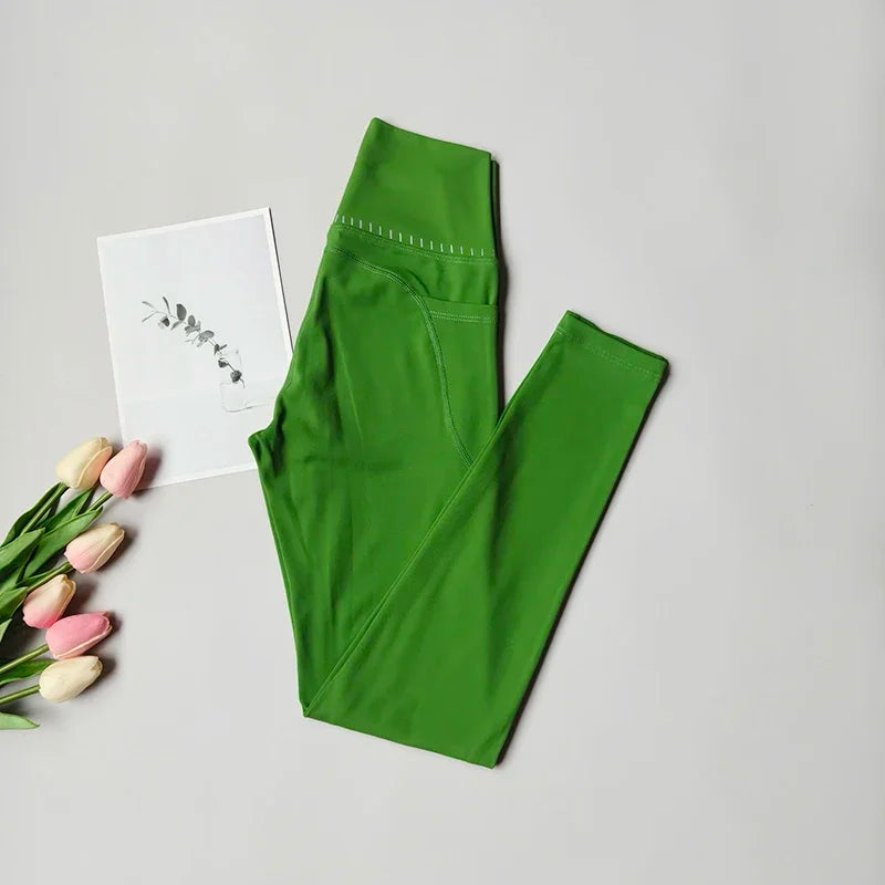 High Waist Push Up Fitness Leggings Women Yoga Pants Nude