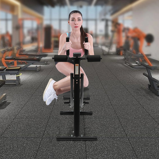Core Workout Ab Machine with LED Display Silent Roller and Foldable Design