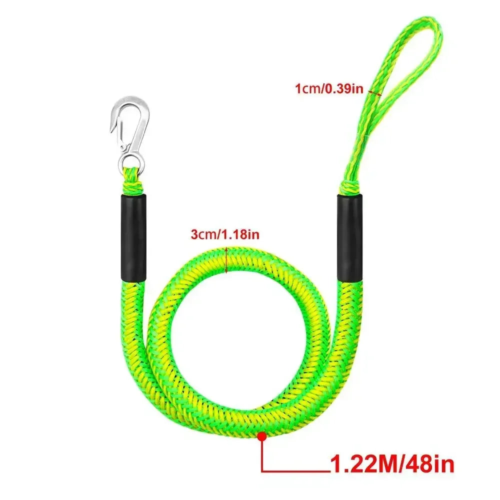 Bungee Dock Line Mooring Rope For Kayaks Jet Skis Boats And Watercraft
