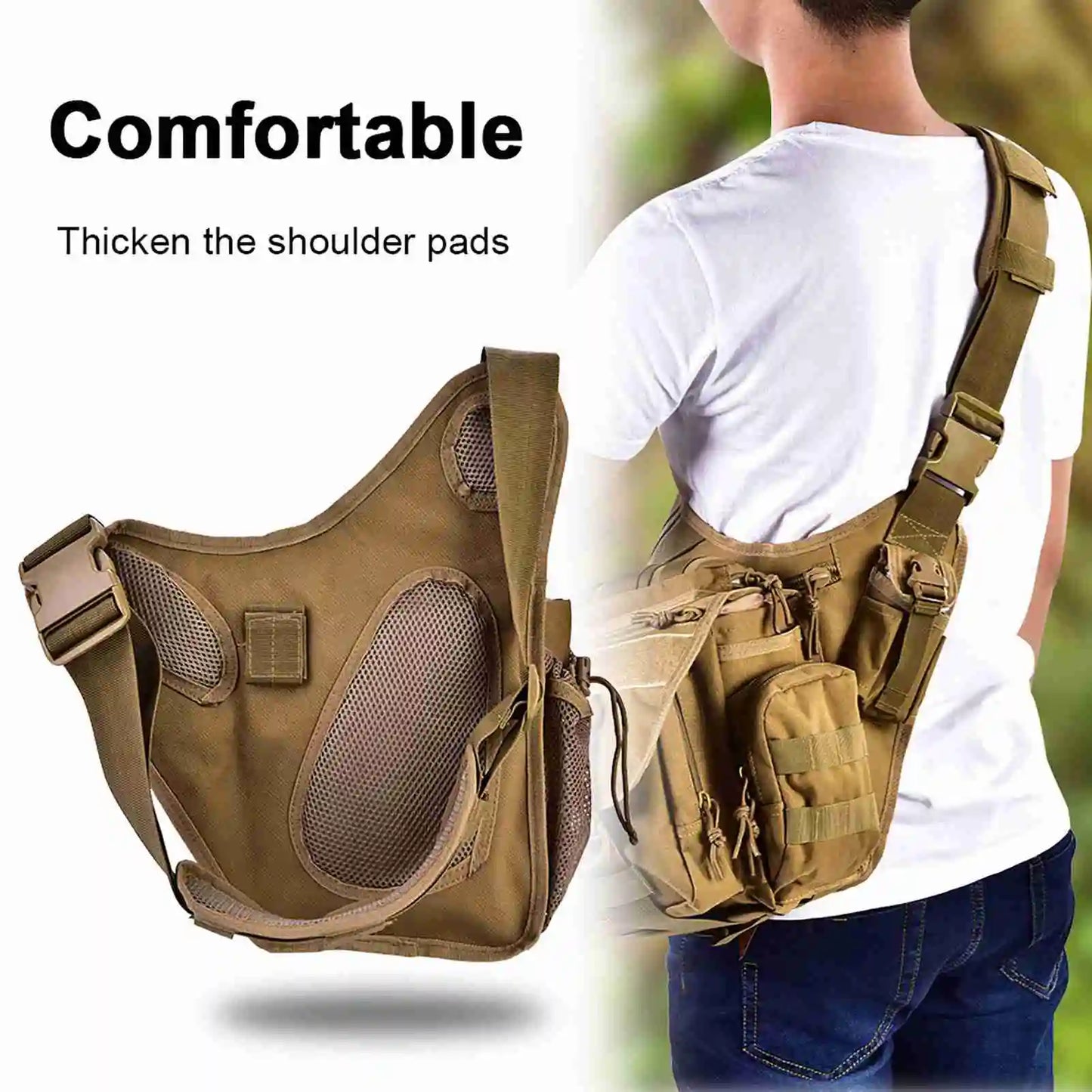 Durable Military Chest Bag For Outdoor Travel And Hiking