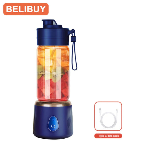 Portable Electric Juicer USB Charging Mini Citrus Blender for Travel