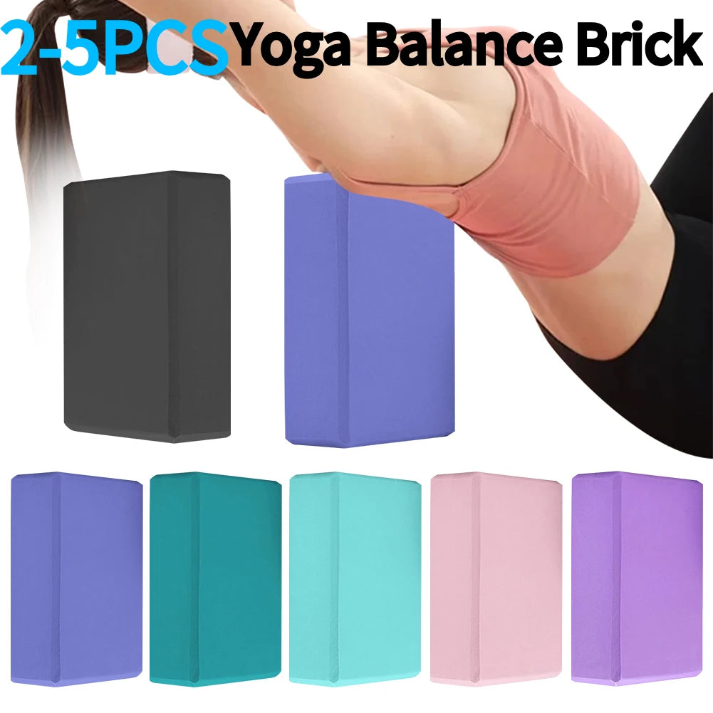 EVA Yoga Blocks Set for Gym Training Moisture Proof High Density Body Shaping