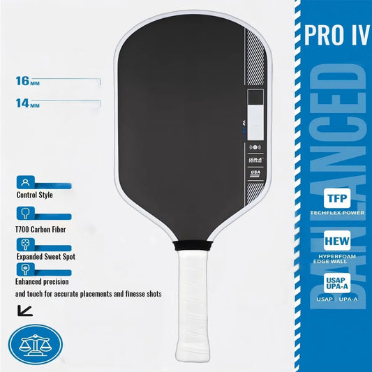 HyperioPro IV Pickleball Paddle OEM Gen 4 TFP Foam Core T700 Carbon Fiber Racket
