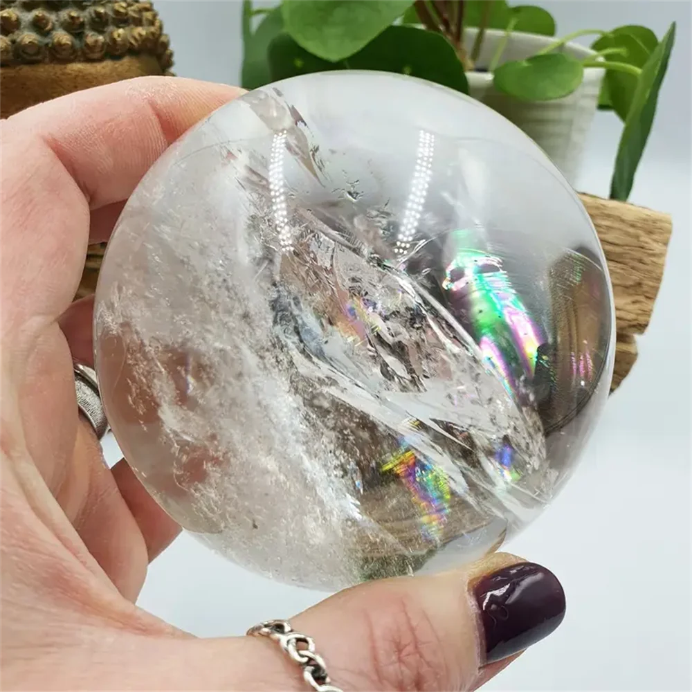 White Calcite Crystal Ball Healing Gemstone For Home Decor