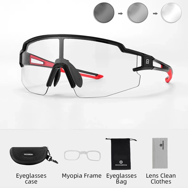 RockBros Cycling Glasses Photochromic Polarized UV400 Eyewear