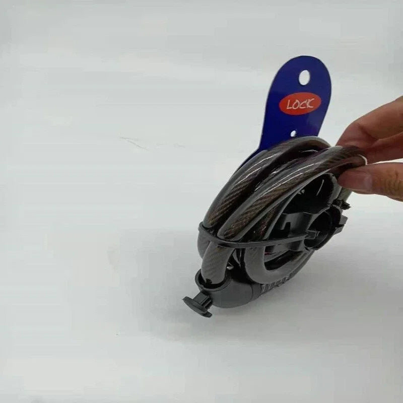 Bicycle Lock 5 Digit Code 110cm Steel Cable Anti Theft Security