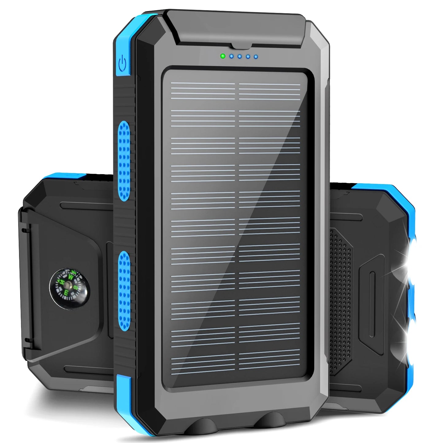 Waterproof Outdoor Solar Power Bank 38800mAh Dual USB Charger for Camping