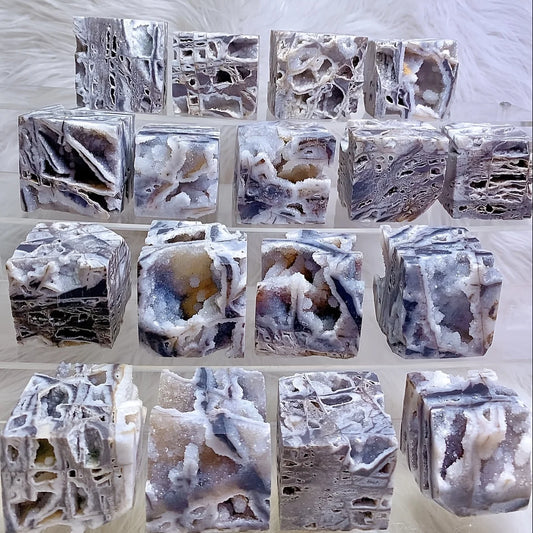 Amazing Sphalerite Geode Cube Crystal Druzy Home Decor Gift