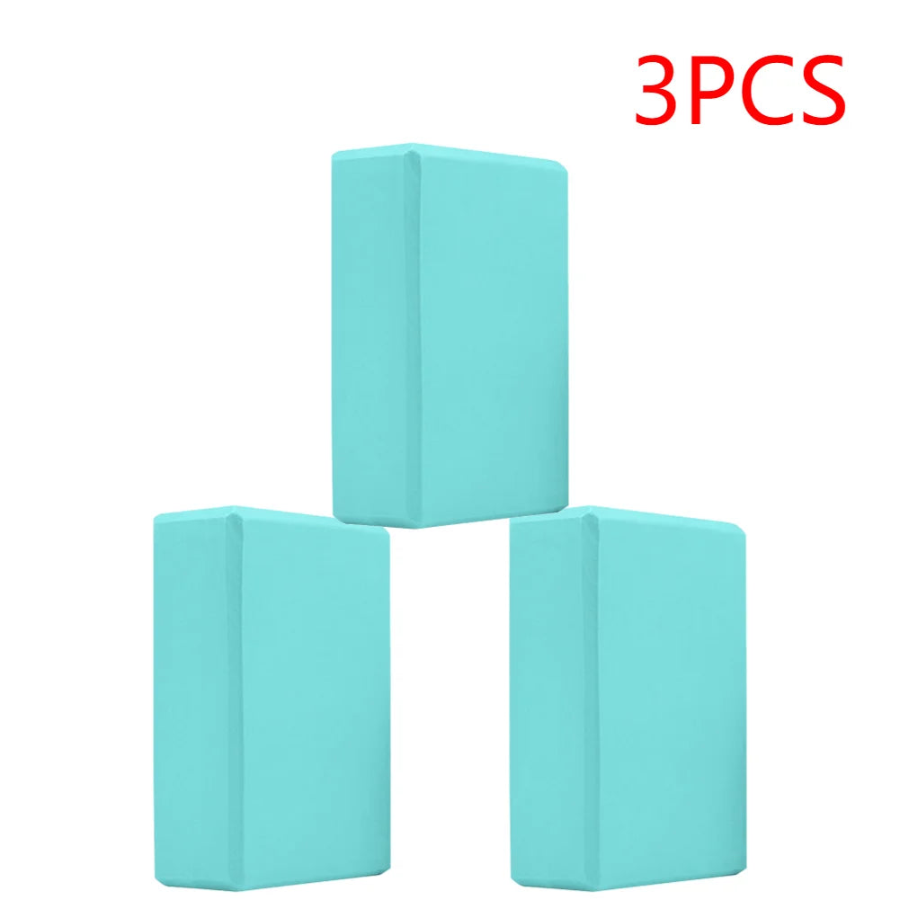 EVA Yoga Blocks Set for Gym Training Moisture Proof High Density Body Shaping