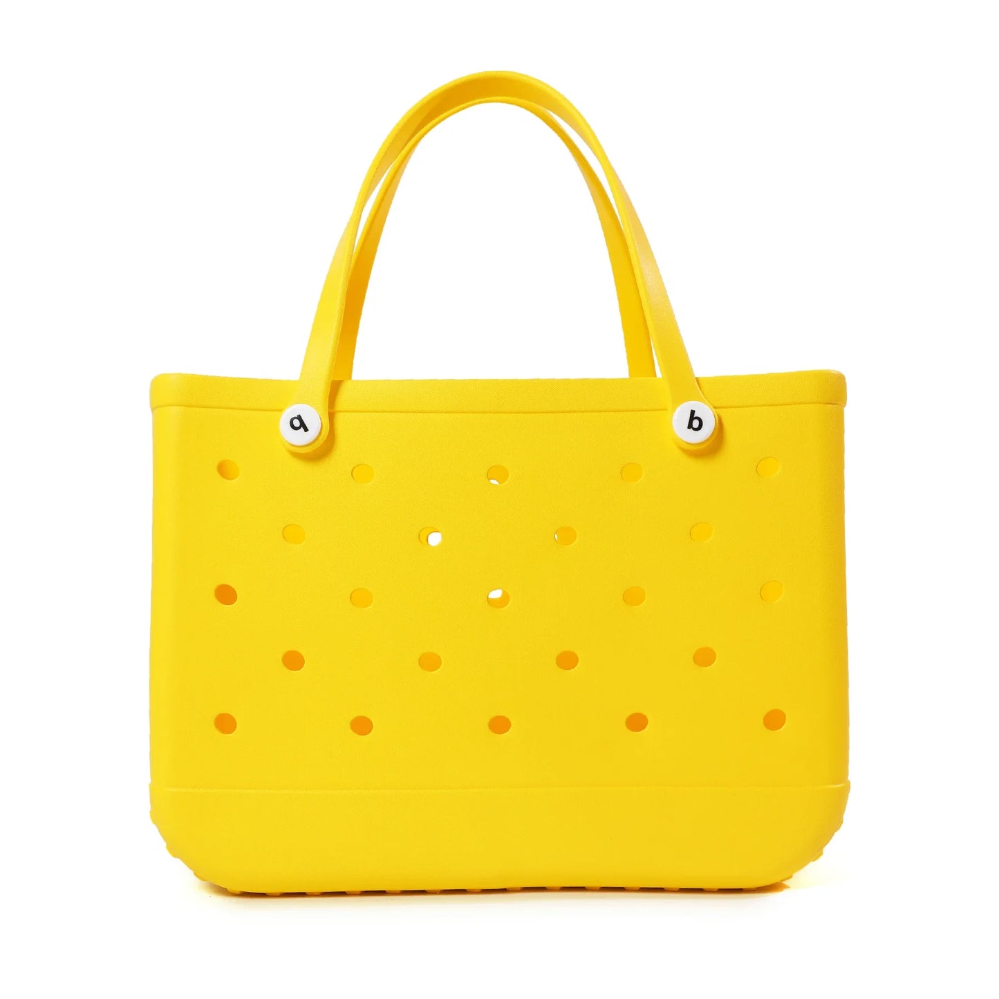 XL Waterproof Beach Bag for Women EVA Rubber Tote Storage Basket Travel Handbag