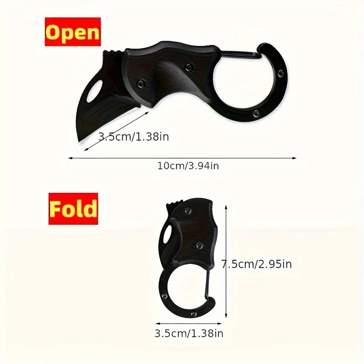 Keychain Folding Knife Mini Multi Tool For Camping EDC Survival Gift