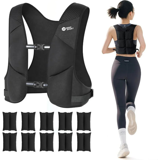 Adjustable Weighted Vest 2 To 10 Lbs Soft Washable For Women Men Large Pocket
