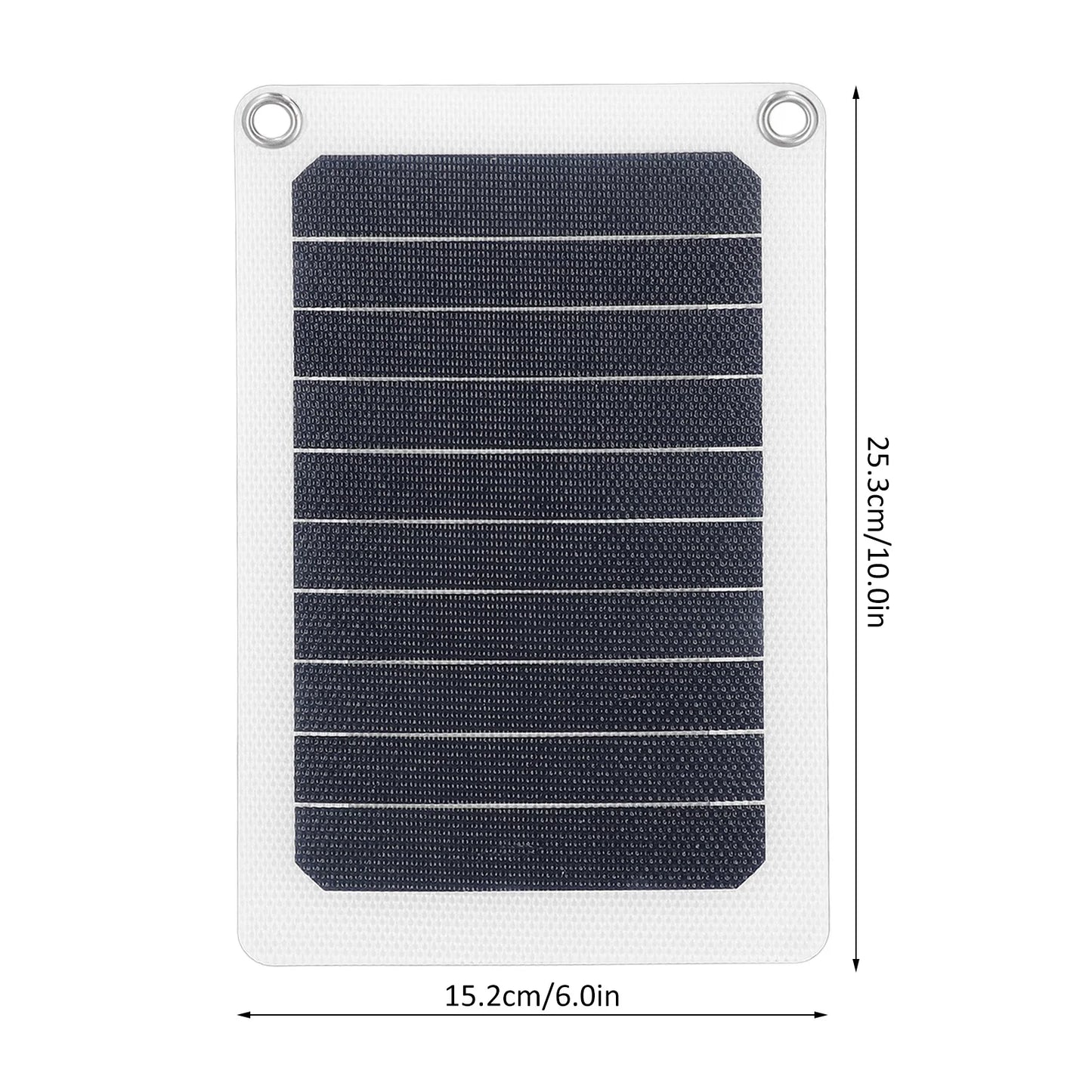 6W 6V Portable Solar Panel Energy Conservation Environment Protection Solar Charging Panel for Outdoor Work Camping