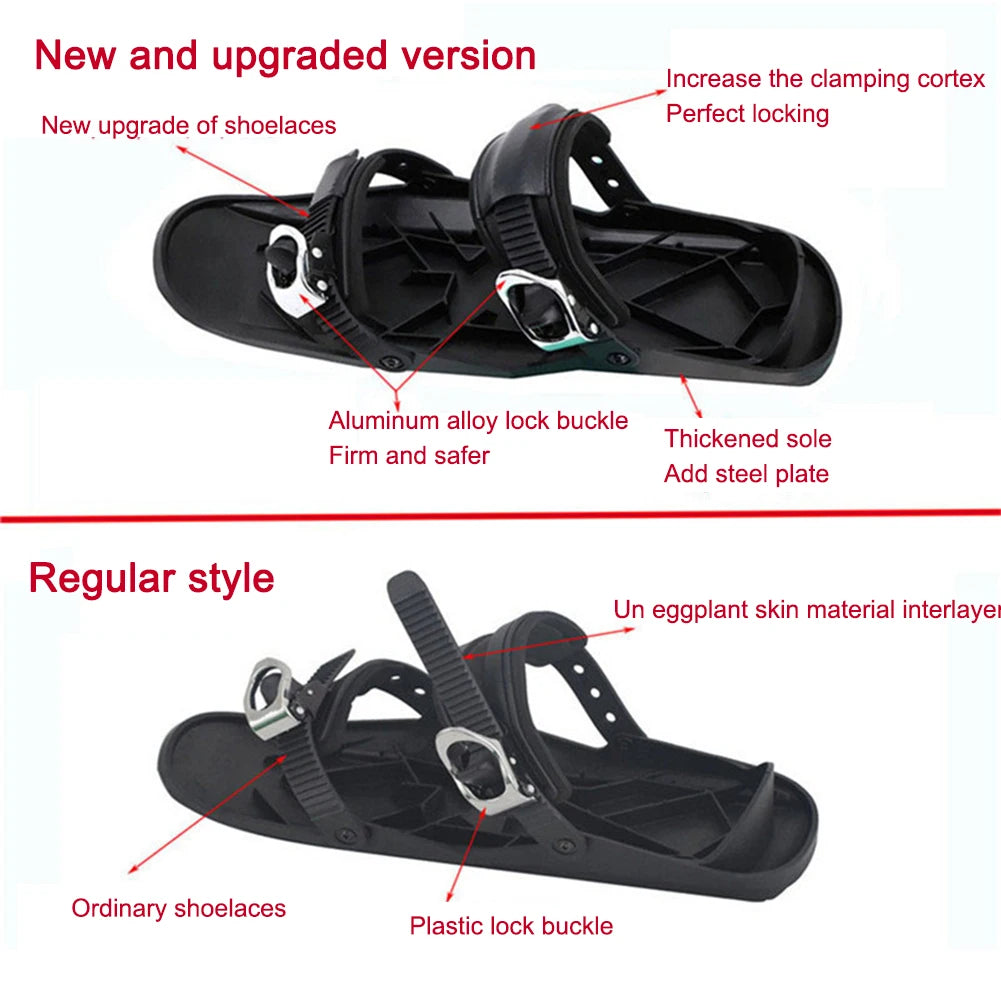 Mini Short Ski Skates Portable Snow Shoes For Winter Sports