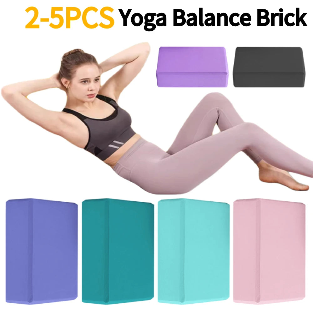 EVA Yoga Blocks Set for Gym Training Moisture Proof High Density Body Shaping