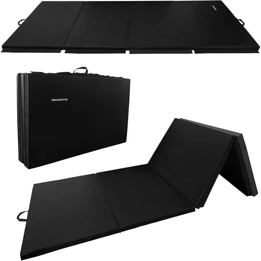 BalanceFrom Folding Gymnastics Mat 4x10 Feet Non Slip Home Gym Equipment