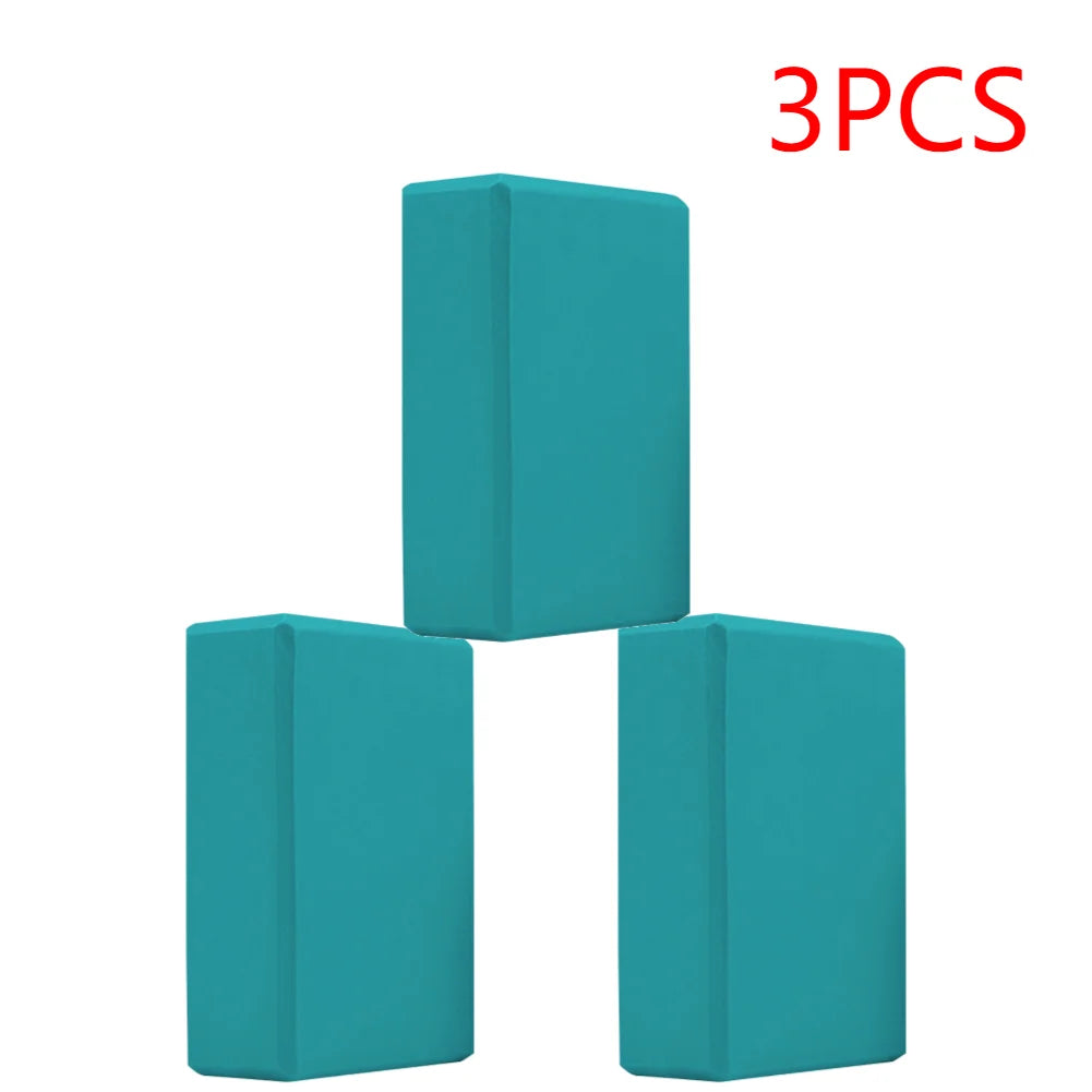 EVA Yoga Blocks Set for Gym Training Moisture Proof High Density Body Shaping