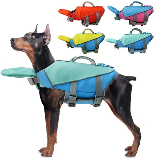 Dog Summer Swim Life Jacket Safety Vest For Pool Surfing Drifting Dogs