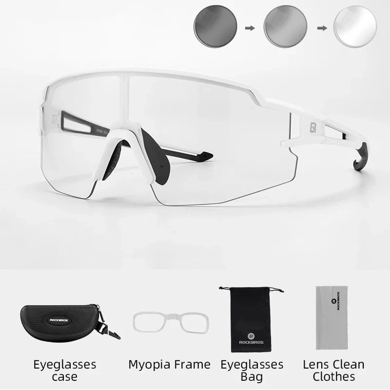RockBros Cycling Glasses Photochromic Polarized UV400 Eyewear