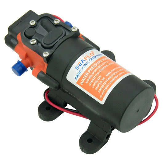 12V Self Priming Diaphragm Water Pump 70 PSI 1.1 GPM For Boat RV