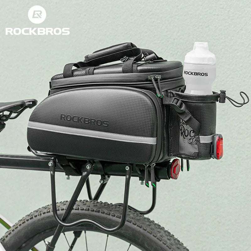 Rockbros Waterproof 35L Bicycle Carrier Bag Pannier Rear Rack Travel Bag