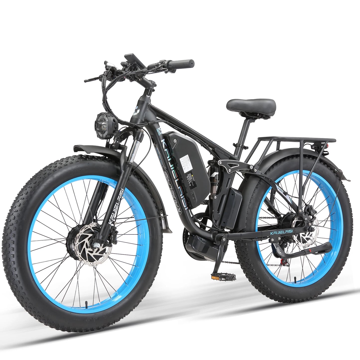 Electric Bike 3000W Dual Motor Fat Tire 52V Battery Brake