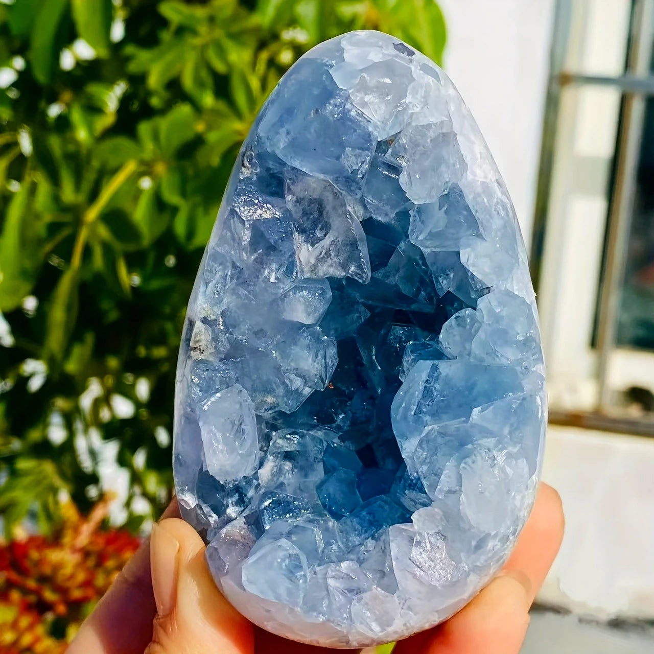 CrystalHola Celestite Geode Cluster Healing Crystals Natural Stone