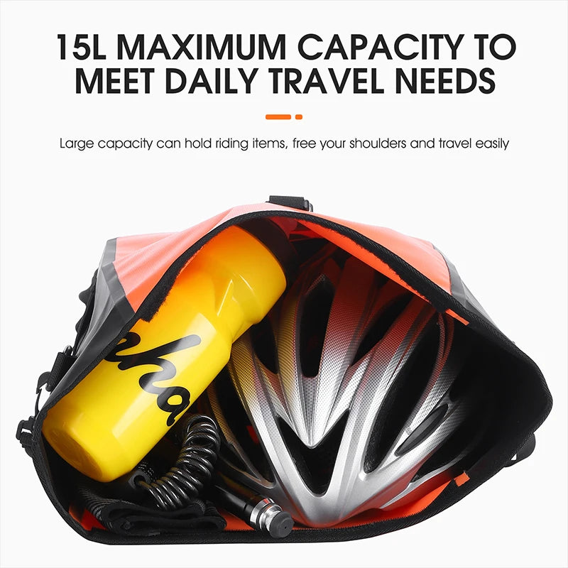 West Biking Reflective Rear Seat Trunk Bag Waterproof Large Capacity Panniers