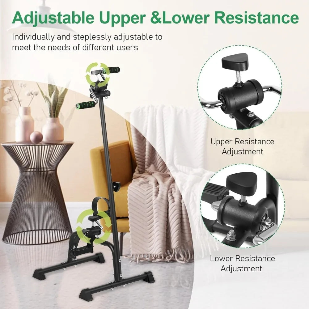 Senior Exercise Bike Pedal Exerciser for Arms Legs Knees