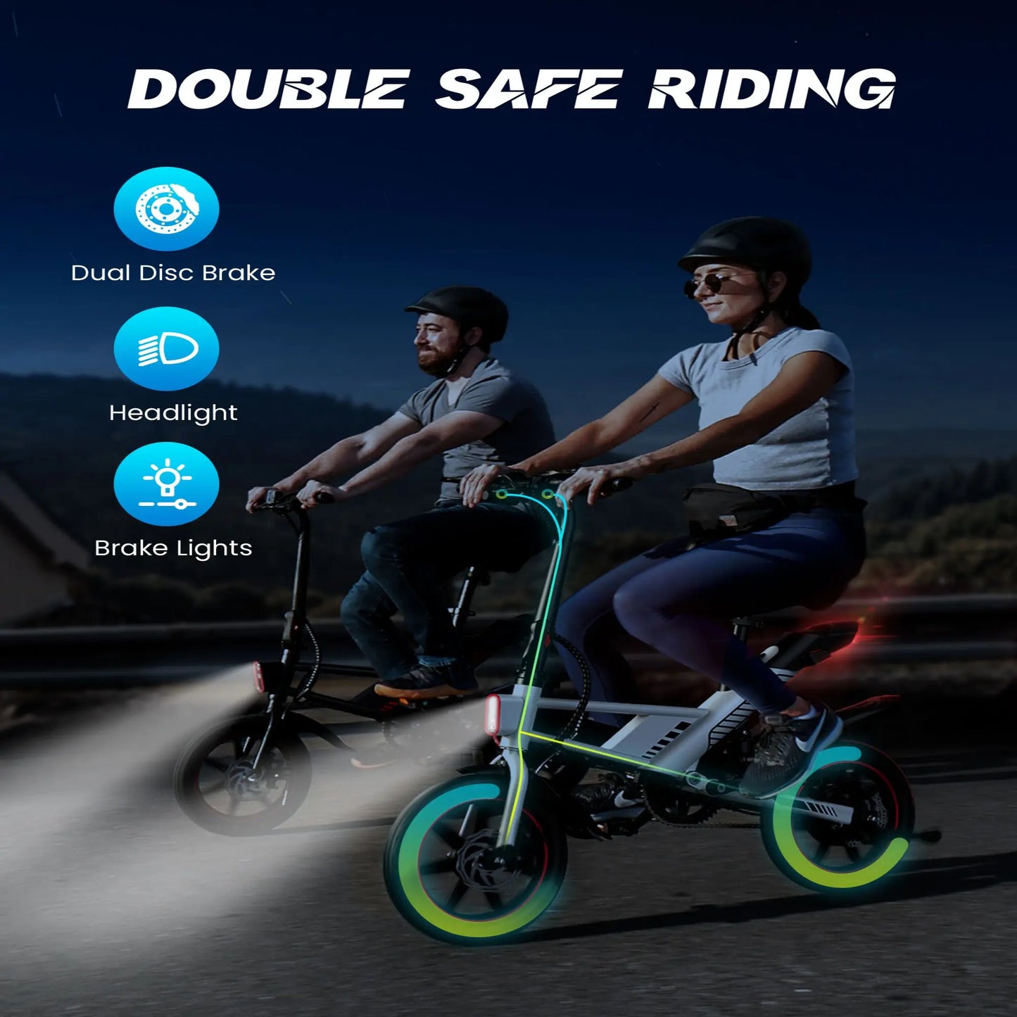 Gyroor 14 Inch Ebike 450W Electric Bike For Adults UL2849