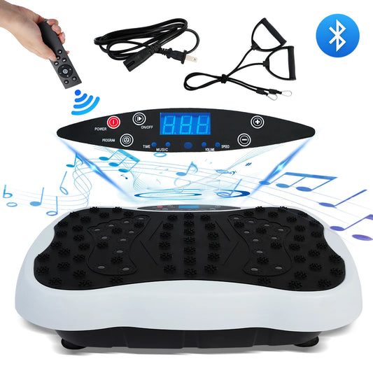 Full Body Vibration Plate Exercise Machine For Home Gym Weight Loss With Bands