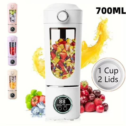 Portable Juice Maker Blender 700ML with Stainless Steel Blades for Smoothies